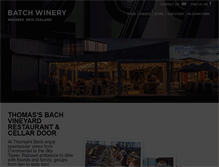 Tablet Screenshot of batchwinery.com